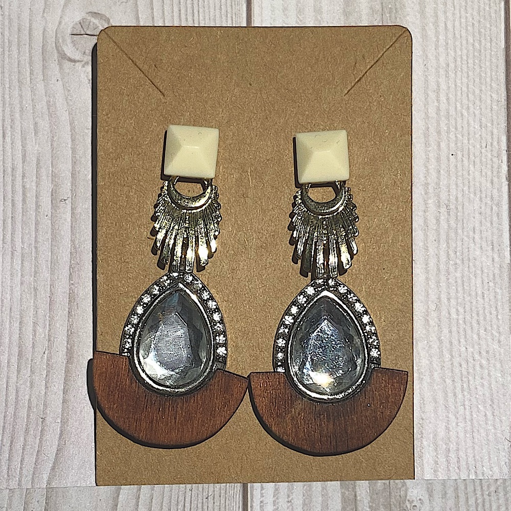 Multi-Elements Teardrop Earrings